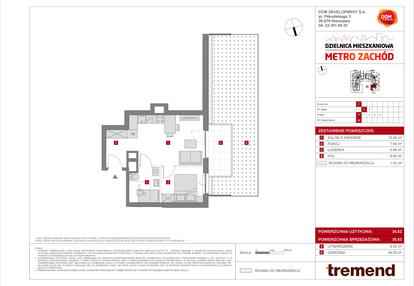 Mieszkanie w inwestycji: Dzielnica Mieszkaniowa Metro Zachód - etap 8.1