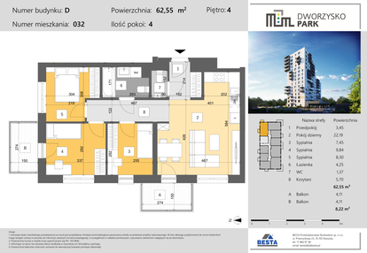 Mieszkanie w inwestycji: Dworzysko Park - Etap III