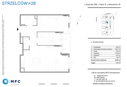 Mieszkanie w inwestycji: Strzelców 28
