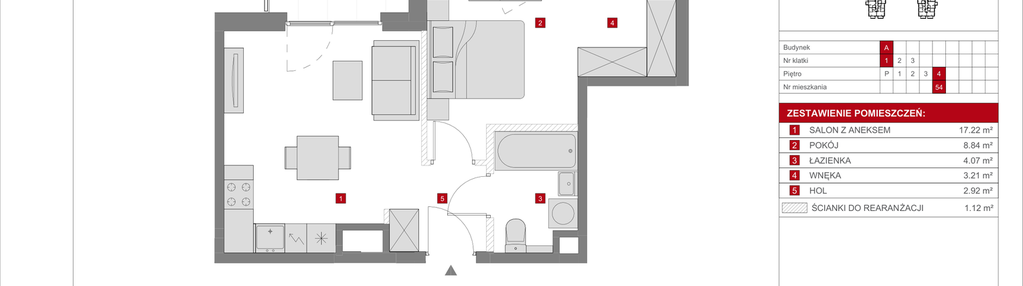 Mieszkanie w inwestycji: Dzielnica Mieszkaniowa Metro Zachód - etap 8.1