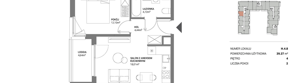 Mieszkanie w inwestycji: Łopuszańska 47 - etap 3