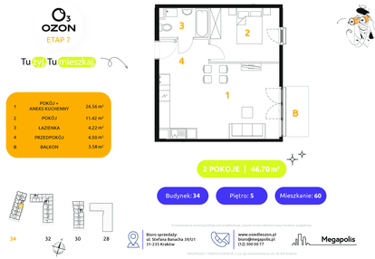 Mieszkanie w inwestycji: Osiedle Ozon etap VII