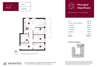 Mieszkanie w inwestycji: Murapol MainPoint