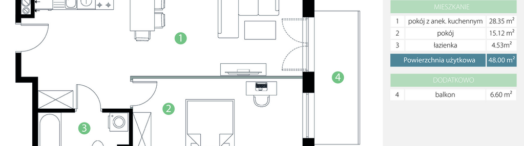 Mieszkanie w inwestycji: Bogatyńska Apartamenty etap 3