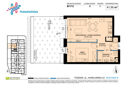Mieszkanie w inwestycji: Osiedle Hawelańska etap III - bud. B