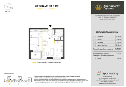 Mieszkanie w inwestycji: Apartamenty Dębowa