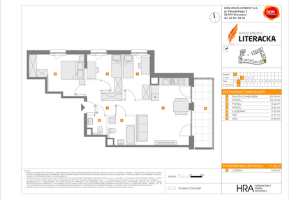 Mieszkanie w inwestycji: Apartamenty Literacka etap 2.2