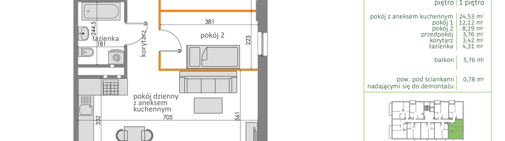 Mieszkanie w inwestycji: Zielona Przystań