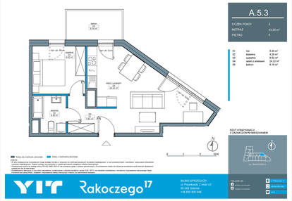 Mieszkanie w inwestycji: Rakoczego 17