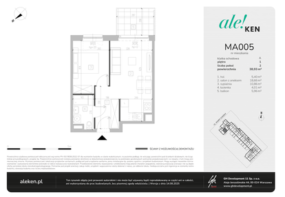 Mieszkanie w inwestycji: Ale!Ken