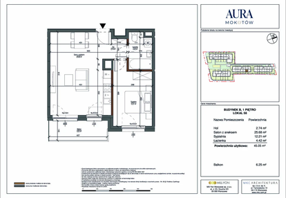 Mieszkanie w inwestycji: Aura Mokotów II