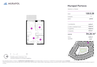 Mieszkanie w inwestycji: Murapol Portovo etap II