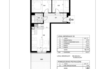 Mieszkanie w inwestycji: Centralna 51C