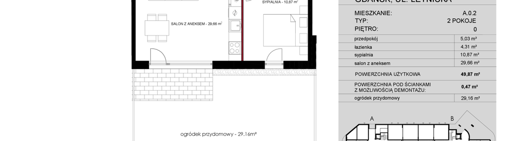 Mieszkanie w inwestycji: Letnicka Residence