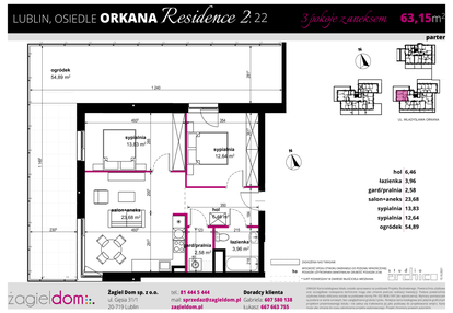 Mieszkanie w inwestycji: Orkana Residence etap 2