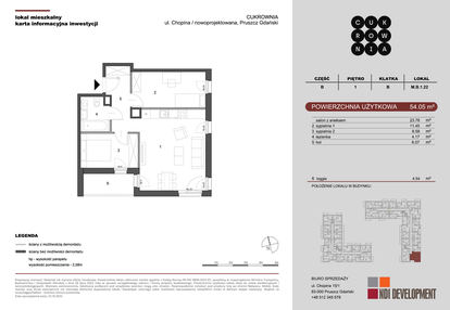 Mieszkanie w inwestycji: CUKROWNIA
