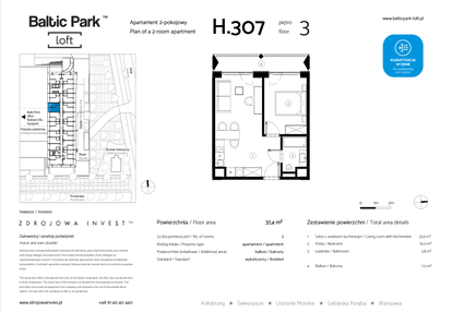 Mieszkanie w inwestycji: Baltic Park Loft