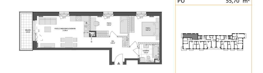 Mieszkanie w inwestycji: Konstelacja etap VI