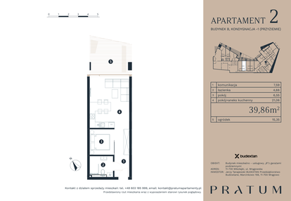 Mieszkanie w inwestycji: Pratum Apartamenty Etap I