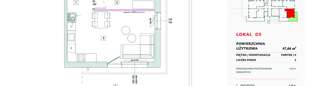 Mieszkanie w inwestycji: Dobka