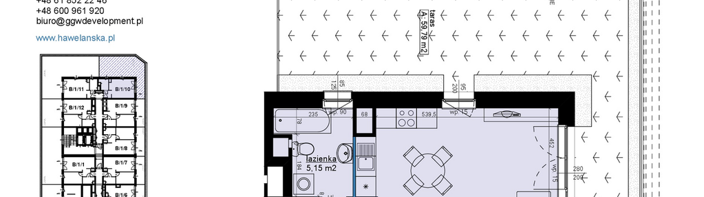 Mieszkanie w inwestycji: Osiedle Hawelańska etap III - bud. B