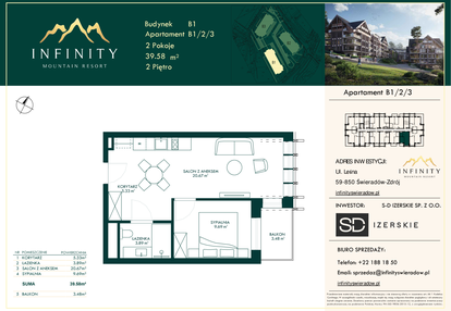 Mieszkanie w inwestycji: Infinity Mountain Resort etap 2