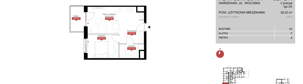 Mieszkanie w inwestycji: Modern Mokotów etap 3, budynek C1 i C2