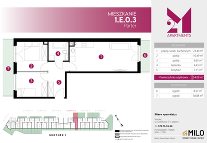 Mieszkanie w inwestycji: 2M Apartments etap IV
