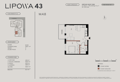 Mieszkanie w inwestycji: Lipowa 43