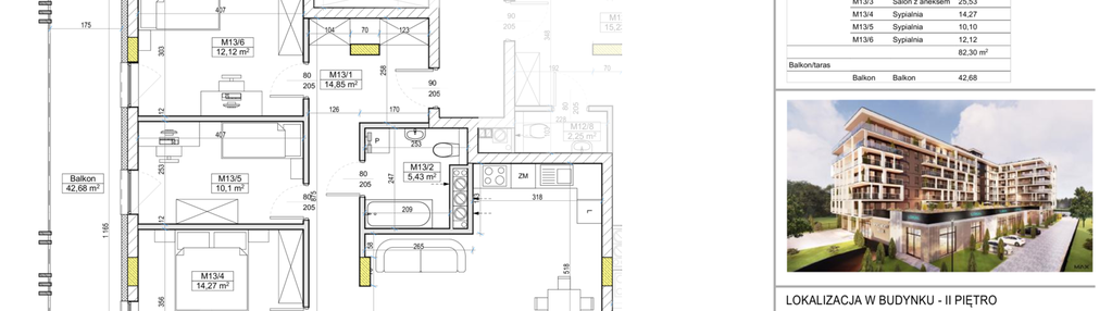 Mieszkanie w inwestycji: Apartamenty Widok Włoszczowa