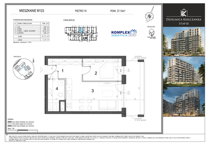 Mieszkanie w inwestycji: Dzielnica Kielczanka etap III