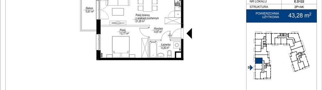 Mieszkanie w inwestycji: Wieruszowska E