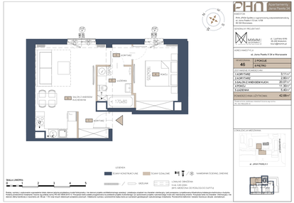 Mieszkanie w inwestycji: Apartamenty Jana Pawła 34