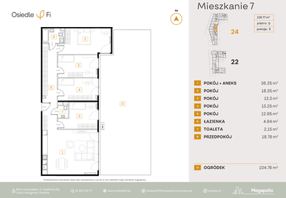 Mieszkanie w inwestycji: Osiedle Fi bud. 22, 24