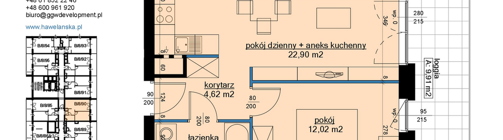 Mieszkanie w inwestycji: Osiedle Hawelańska etap III - bud. B
