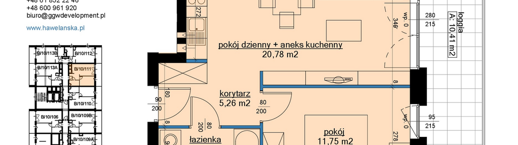 Mieszkanie w inwestycji: Osiedle Hawelańska etap III - bud. B