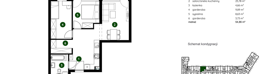 Mieszkanie w inwestycji: Murapol GreenCity bud. 1