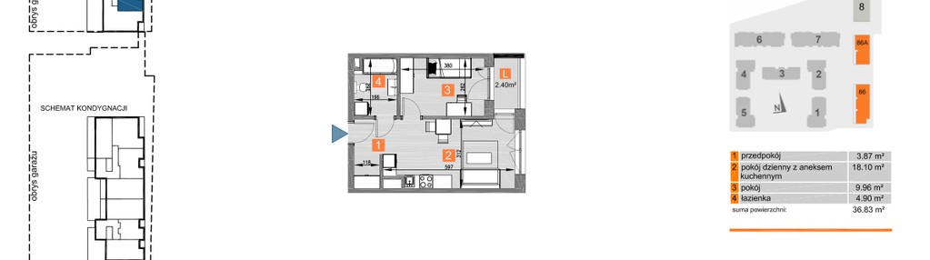 Mieszkanie w inwestycji: Piasta Towers bud. 86 i 86A