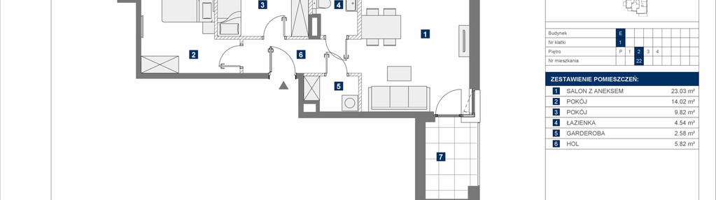 Mieszkanie w inwestycji: Mokotów Sportowy 1.1B