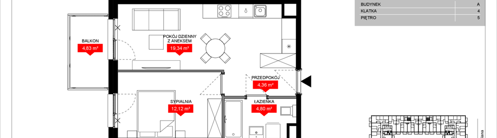 Mieszkanie w inwestycji: Osiedle Bociana 5
