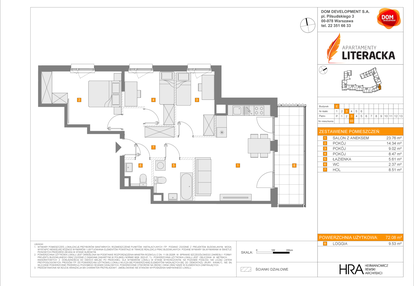 Mieszkanie w inwestycji: Apartamenty Literacka etap 2.2