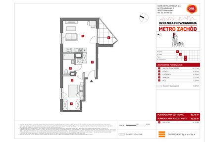 Mieszkanie w inwestycji: Dzielnica Mieszkaniowa Metro Zachód - etap 6