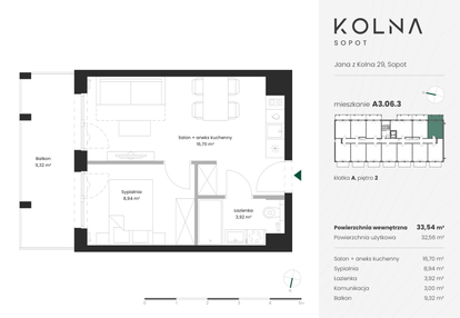 Mieszkanie w inwestycji: Kolna Sopot