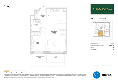 Mieszkanie w inwestycji: Ananasowa