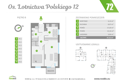 Mieszkanie w inwestycji: Os. Lotnictwa Polskiego 12