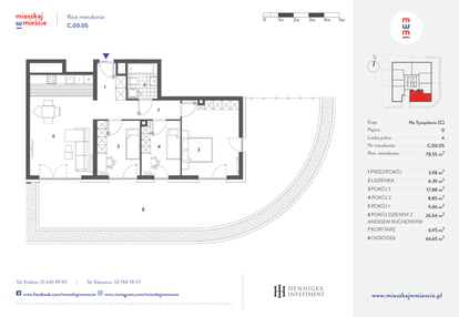 Mieszkanie w inwestycji: Mieszkaj w mieście - Na Tysiącleciu budynek C