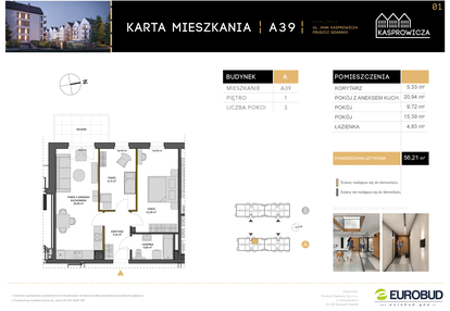 Mieszkanie w inwestycji: Osiedle Kasprowicza