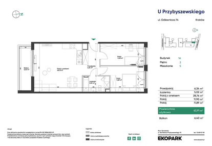Mieszkanie w inwestycji: U Przybyszewskiego etap 4