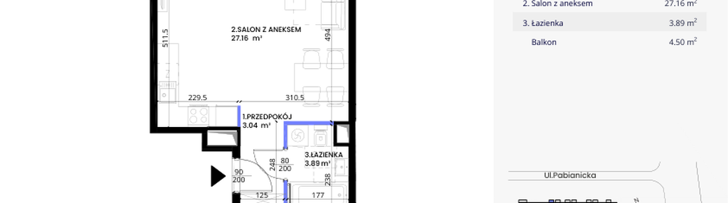 Mieszkanie w inwestycji: Nowa Pabianicka