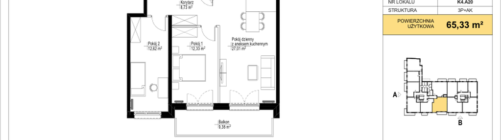 Mieszkanie w inwestycji: Kórnicka - etap IV